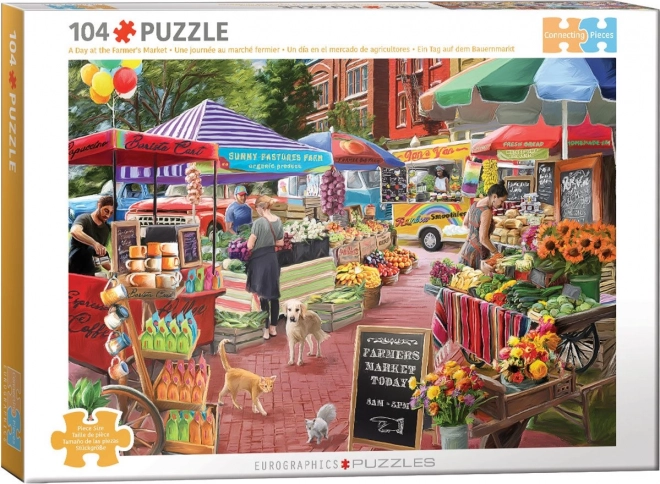 Eurographics Puzzle Tag auf dem Bauernmarkt 104 Teile