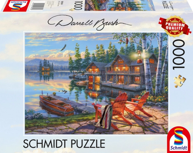 Puzzle Ufer des Sees, New York 1000 Teile von Schmidt