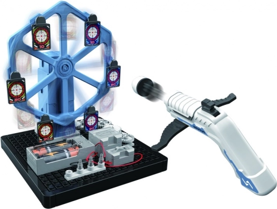 Experimentierbaukasten elektrische Schaltkreise mit Rotation und Zahnrädern (67 Teile)