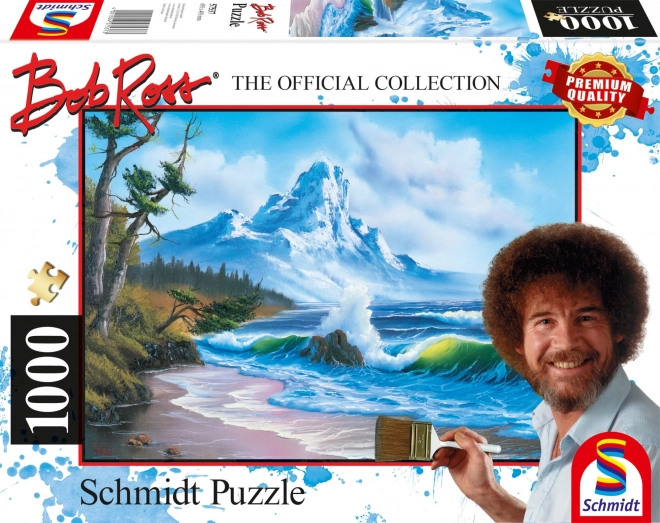 Puzzle Bob Ross: Berg am Meer 1000 Teile