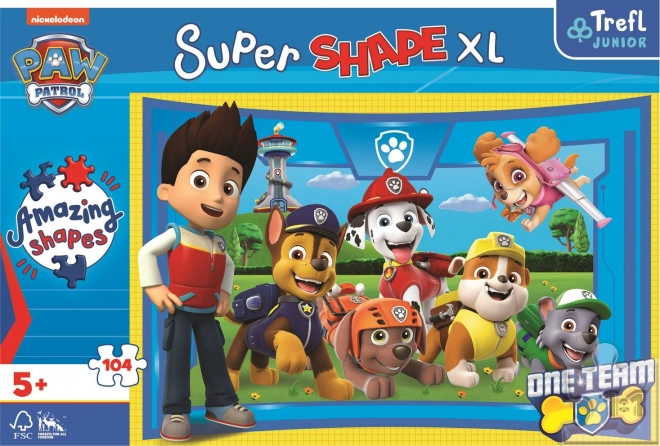 Trefl Puzzle Super Shape XL Paw Patrol: Welpenfreunde