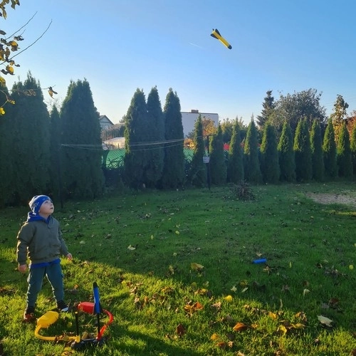 Doppelte Raketenabschussrampe für Kinder