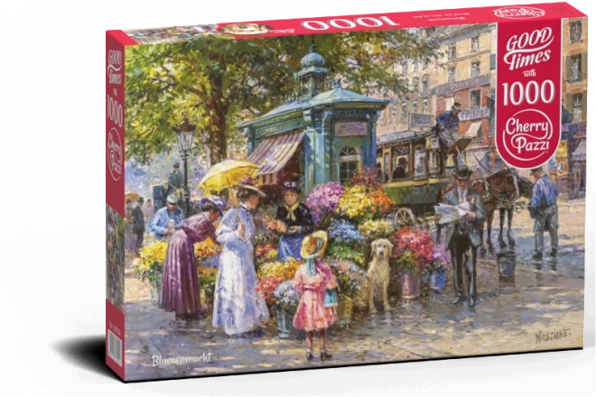 CHERRY PAZZI Puzzle Blumenmarkt 1000 Teile