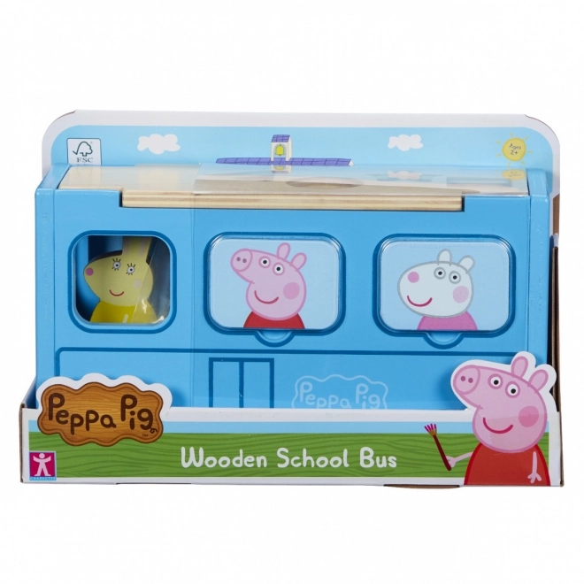 Prasátko Peppa Holz-Puzzle Schulbus