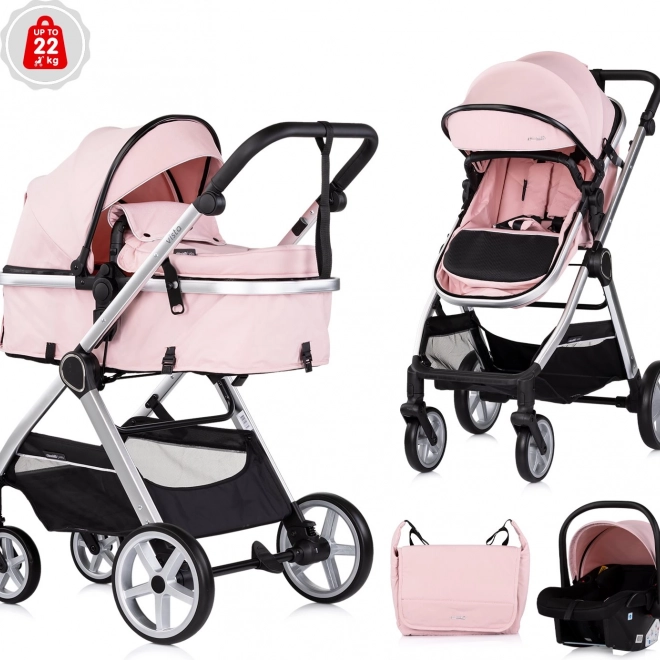 Kinderwagen Chipolino Vista 2v1 Rosa Marshmallow