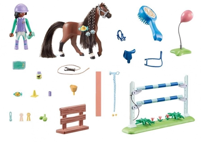 Playmobil Pferde-Set mit Hindernissen Zoe und Blaze
