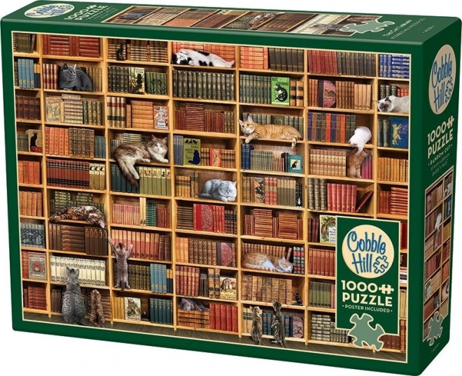 Puzzle Katzenbibliothek 1000 Teile
