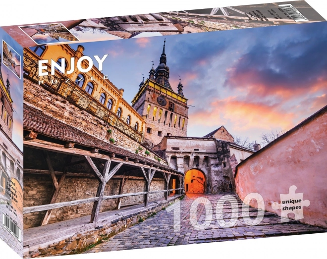 Puzzle der Uhrturm in Sighisoara 1000 Teile