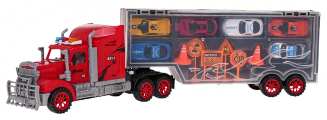 LKW-Garage mit Autos