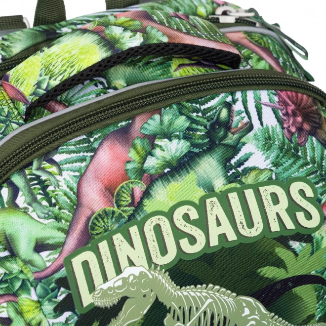 Baagl Schulset mit Dinosauriermotiv: Rucksack, Federmäppchen und Beutel