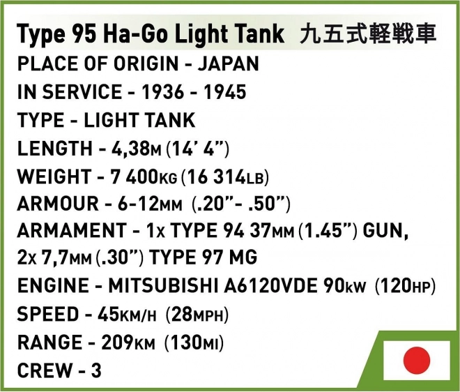 Japanischer Leichter Panzer Typ 95 Ha-Go