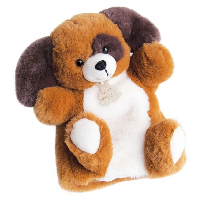 Doudou Histoire d'Ours Kuscheltier Handpuppe Hund 25 cm