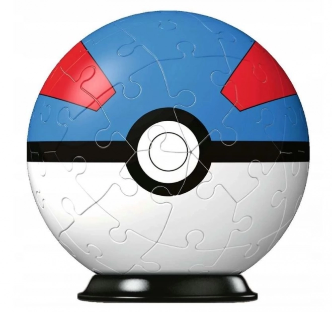 3D Puzzleball mit 54 Teilen, Pokemon Blau