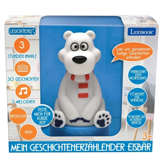 3D Nachtlicht-Teddybär, der Geschichten erzählt (Englisch)