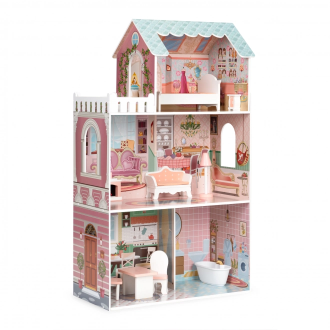 Großes Puppenhaus mit Möbeln ECOTOYS