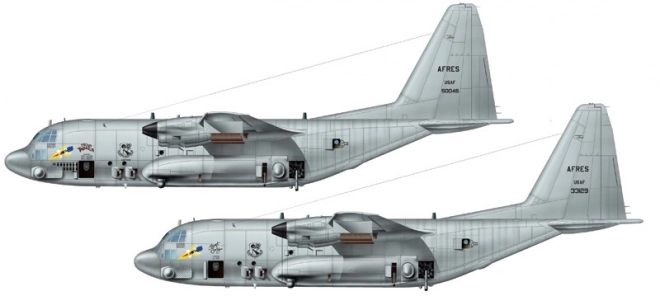 Modellflugzeug Lockheed AC-130H Spectre 1:72 Italeri