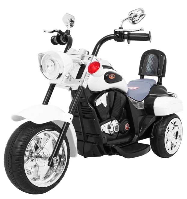 Kinder Elektromotorrad Chopper NightBike Weiß – weiß