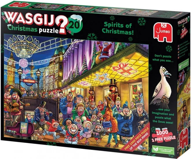 JUMBO Weihnachts-Puzzle WASGIJ 20: Magie der Weihnacht - 2x1000 Teile