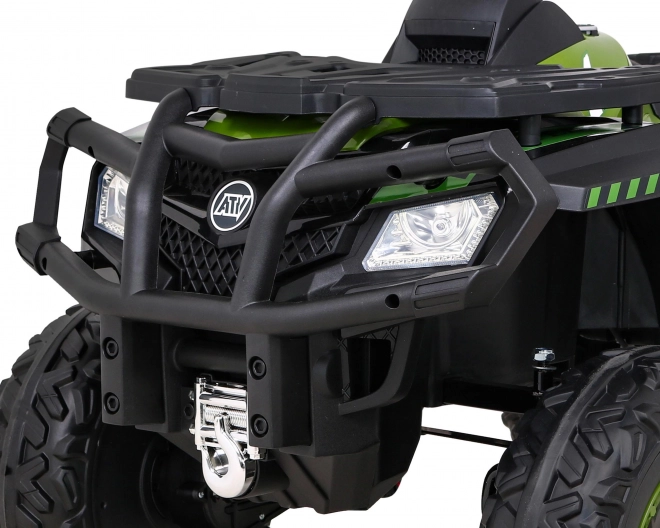 Kinder Elektro-Quad XT-Speed 4x4 grün mit EVA-Rädern und LED-Lichten