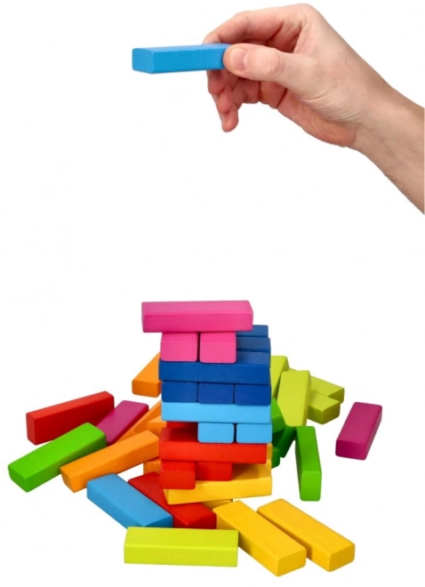 Goki Balancespiel Holz Turm Regenbogen Jenga