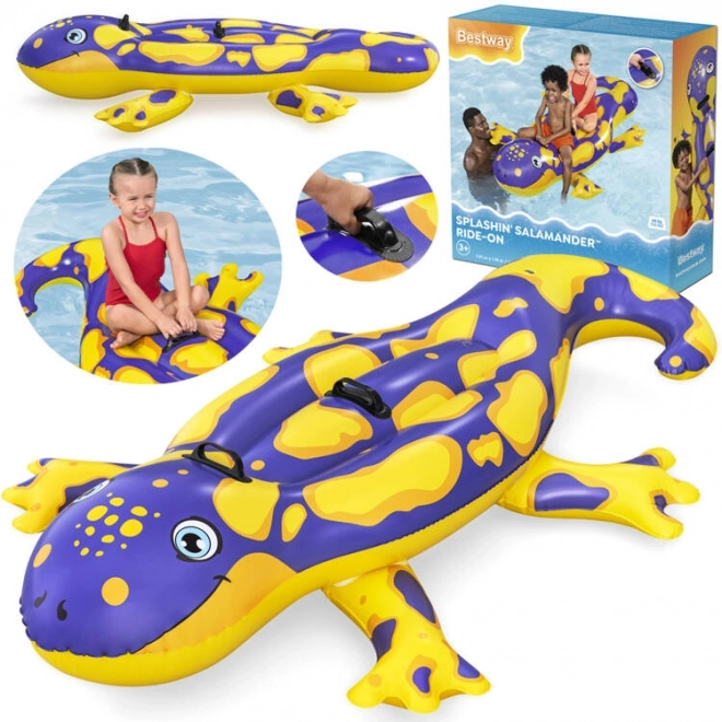 Aufblasbare Kinder-Luftmatratze in Form eines Salamanders