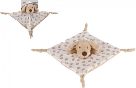 Plüschhund Miluś beige 25x25 cm