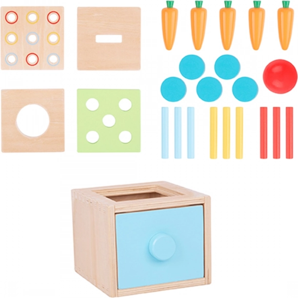 Woopie Green Holzpädagogisches Sortierspielzeug Montessori mit Schublade