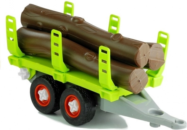 Zerlegbarer Traktor mit Anhänger für Holz
