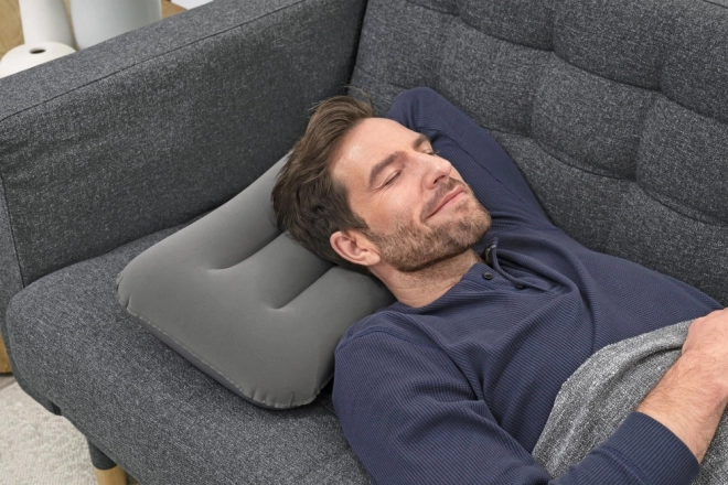 Aufblasbares Velour-Kissen Grau Bestway