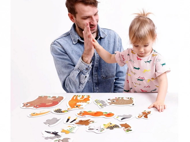 Progressive Puzzle - Waldtiere