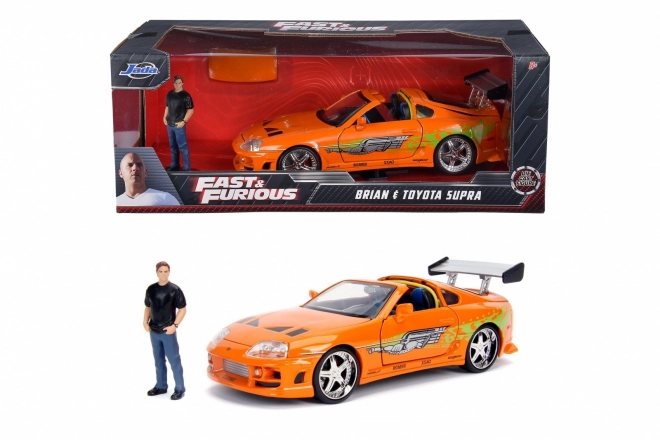 Toyota Supra 1995 Modellauto mit Brian O’Conner Figur