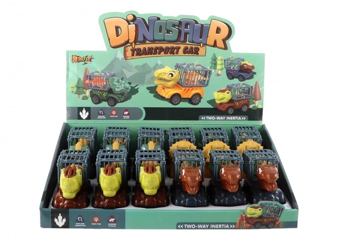 Friktionsauto Dinosaurier mit Figur