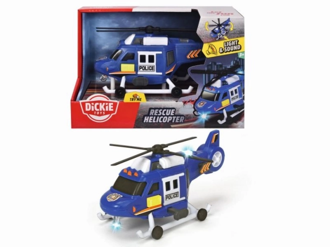 Polizei Hubschrauber mit Licht und Sound 18 cm