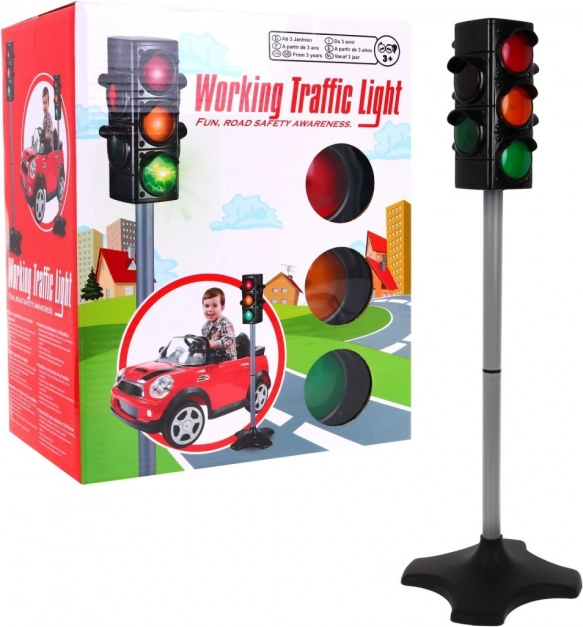 Interaktive Ampel für Kinderfahrer 3+ Licht- und Soundeffekte + 2 Modi