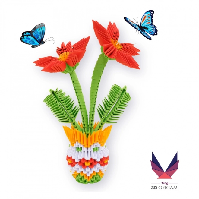 Origami 3D Blumen