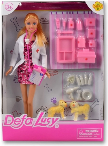 Puppe Lucy Tierärztin rosa