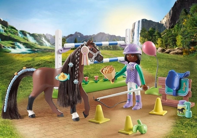 Playmobil Pferde-Set mit Hindernissen Zoe und Blaze