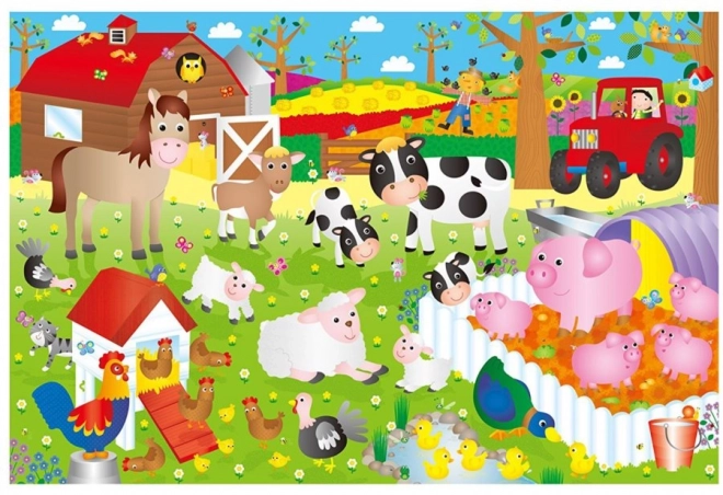 Riesenbodenpuzzle Bauernhof 30 Teile