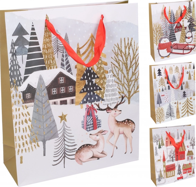 Geschenktasche M Weihnachten 26 × 32 × 10 cm