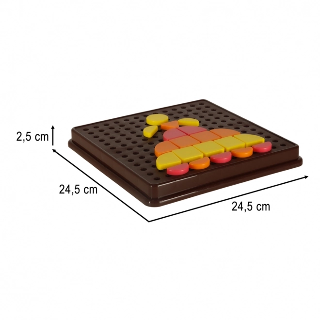 Kreative logikspiel mozaik geometrische formen