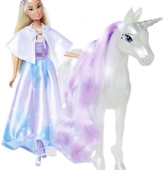 Puppe Steffi mit Einhorn