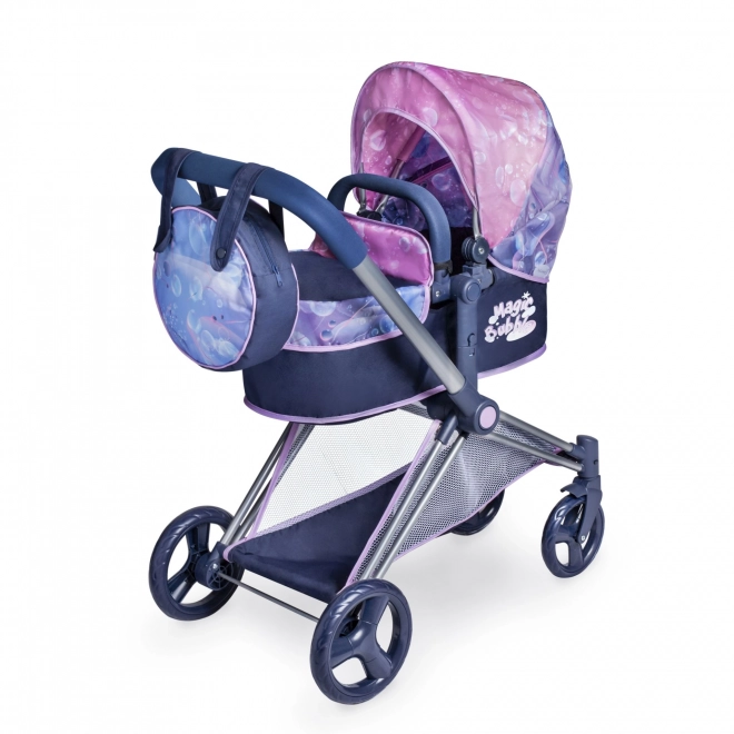 Decuevas Faltbarer 3-in-1 Puppenwagen mit Tasche Magic Bubble 2024