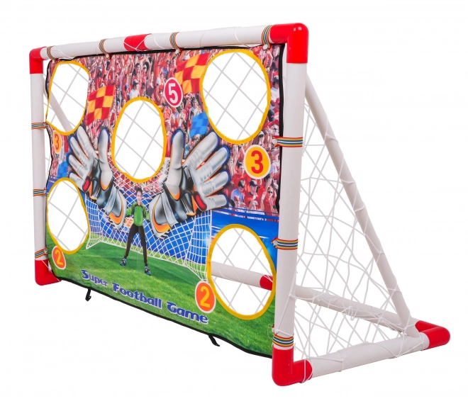 Mega Fußballtor mit Zielscheibe
