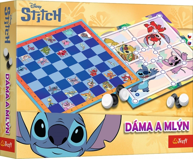 Dame und Mühle Lilo & Stitch – Gesellschaftsspiel