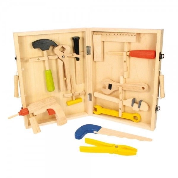 Bigjigs Toys Holz-Werkzeugkoffer