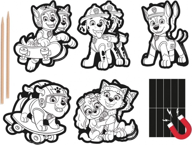Kreativ-Set für Auskratz-Magnete Paw Patrol