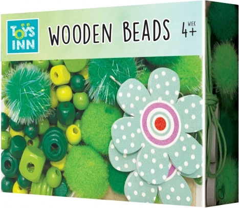 Kleine grüne Holzkugeln – Kreativset für Kinder