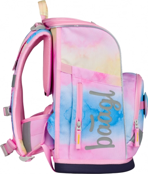 Set 3 BAAGL Zippy plus Rainbow Unicorn: Schultasche, Federmäppchen und Beutel