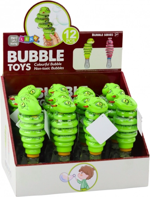 Kinderspielzeug - Seifenblasen-Schlange 2in1 Grün