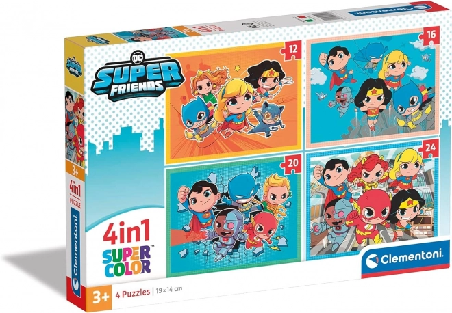 Puzzle 4-in-1 - DC Super Friends